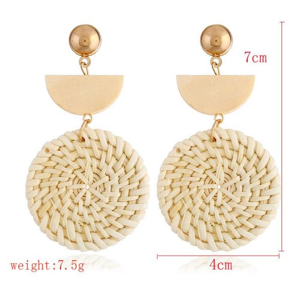 earrings korean exotic national style hand-woven wood rattan weaving earrings wooden earrings 2 styles, Silver
earrings korean exotic national style hand-woven wood rattan weaving earrings wooden earrings 2 styles, Silver