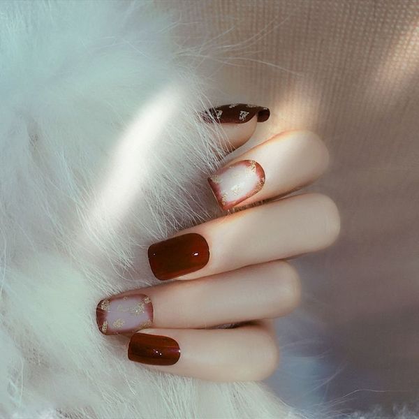 popular 24pcs/set acrylic fake fingernails ins rendering false nails simple middle-long size women full nail tips patch short, Red;gold
popular 24pcs/set acrylic fake fingernails ins rendering false nails simple middle-long size women full nail tips patch short, Red;gold