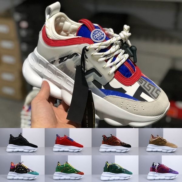 New ACE Luxury Chainz Chain Reaction Love Sneakers Sport Fashion luxury designer Casual Shoes black Trainer Lightweight Link-Embossed Sole
New ACE Luxury Chainz Chain Reaction Love Sneakers Sport Fashion luxury designer Casual Shoes black Trainer Lightweight Link-Embossed Sole