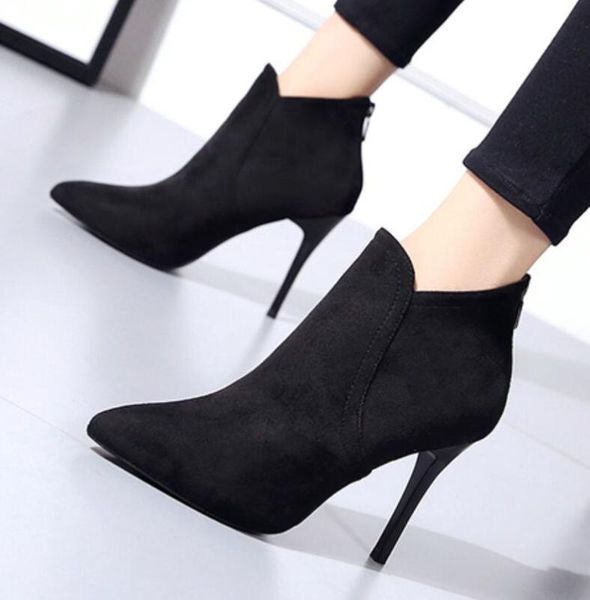 fashion patent leather pointed toe high heel boots shoes woman zipper ankle boots women shoes thin heel women tyh, Black
fashion patent leather pointed toe high heel boots shoes woman zipper ankle boots women shoes thin heel women tyh, Black