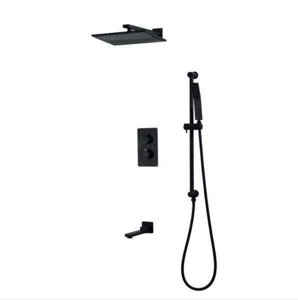 luxury brass black rainfall shower systems concealed shower head set 3 function thermsotatic faucet mixer diverter for bathroom shower set
luxury brass black rainfall shower systems concealed shower head set 3 function thermsotatic faucet mixer diverter for bathroom shower set