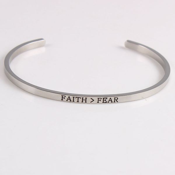 faith fear silver gold mantra bangle stainless steel men & women lettering rose gold cuff bangle bracelets, Black
faith fear silver gold mantra bangle stainless steel men & women lettering rose gold cuff bangle bracelets, Black