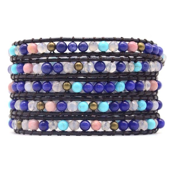 personality boho chic leather bracelet mixed natural stone vintage 5 strands wrap bracelet for man and women, Golden;silver
personality boho chic leather bracelet mixed natural stone vintage 5 strands wrap bracelet for man and women, Golden;silver