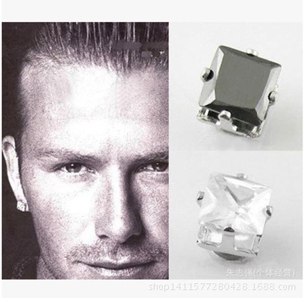 2018 8mm magnet earrings for men fashion cool rock square black stud earrings clip no pierced, Silver
2018 8mm magnet earrings for men fashion cool rock square black stud earrings clip no pierced, Silver
