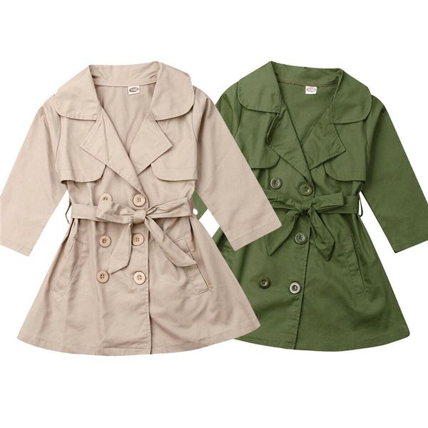 new toddler girl autumn winter trench solid lacing long trench outwear baby kid coat double breasted quilted button up jackets, Blue;gray
new toddler girl autumn winter trench solid lacing long trench outwear baby kid coat double breasted quilted button up jackets, Blue;gray