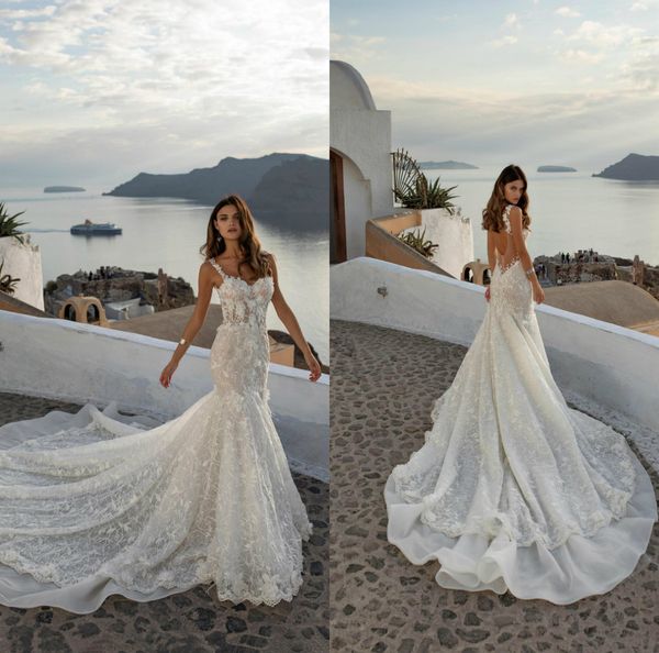 2020 джули vino русалка свадебные платья кружева 3d цветочный аппликация спагетти sexy backless платье венчания пляжа плюс размер boho robe, White
2020 джули vino русалка свадебные платья кружева 3d цветочный аппликация спагетти sexy backless платье венчания пляжа плюс размер boho robe, White