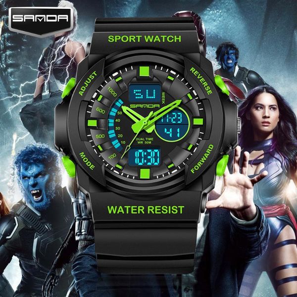 the latest trend of young men's sports waterproof student commando fashion countdown led digital watch men, Slivery;brown
the latest trend of young men's sports waterproof student commando fashion countdown led digital watch men, Slivery;brown