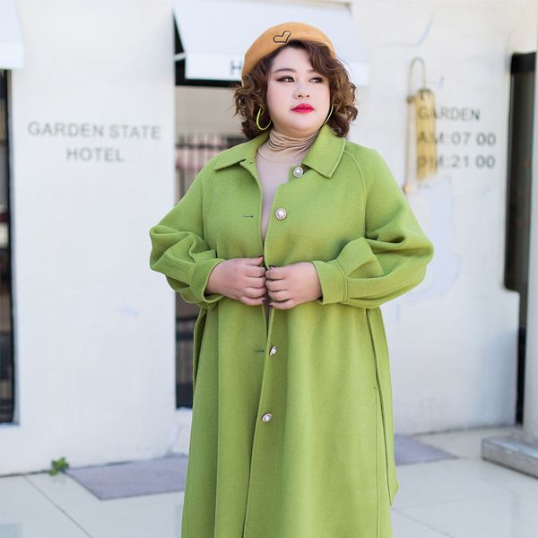 plus size women's autumn 2019 new thick double-sided mummy cashmere coat female korean version loose loose jacket, Black
plus size women's autumn 2019 new thick double-sided mummy cashmere coat female korean version loose loose jacket, Black