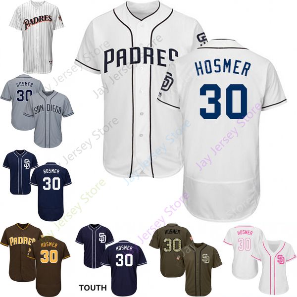2019 San Diego 30 Eric Hosmer Jersey Padres Jerseys Cool Base Flexbase Home Away White Black Red Grey Pullover Button Men Women Youth
2019 San Diego 30 Eric Hosmer Jersey Padres Jerseys Cool Base Flexbase Home Away White Black Red Grey Pullover Button Men Women Youth