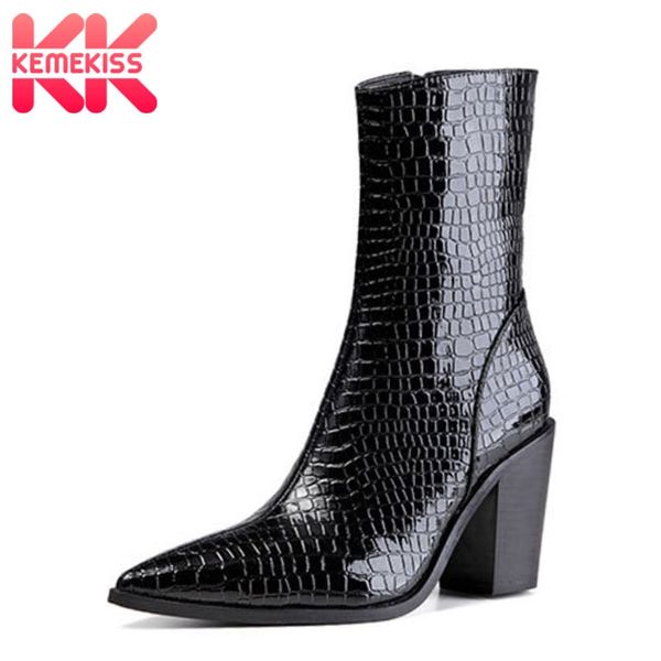 kemekiss low price women ankle boots black leather pattern women shoes fashion stone print zipper female footwear size 35-42
kemekiss low price women ankle boots black leather pattern women shoes fashion stone print zipper female footwear size 35-42