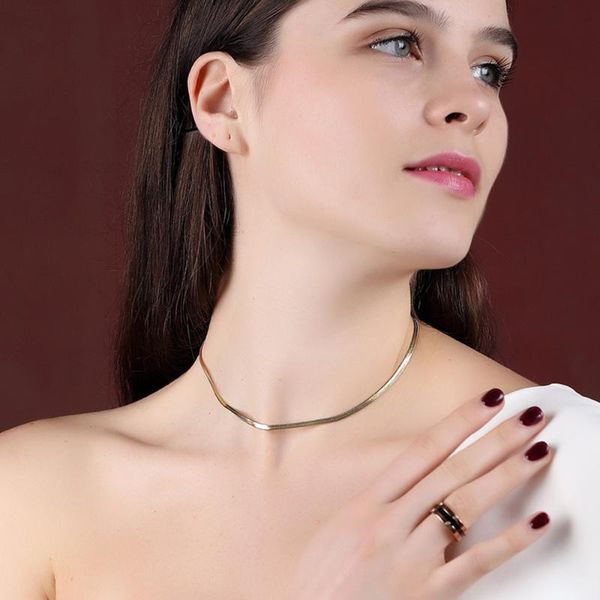 trendy 316 stainless steel chokers necklaces for women delicate decorate gold color chokers korean 2020 femme jewelry, Silver
trendy 316 stainless steel chokers necklaces for women delicate decorate gold color chokers korean 2020 femme jewelry, Silver