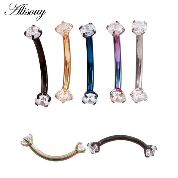 alisouy 1pc 16g surgical steel 3mm crystal gem ball eyebrow body piercing curved barbell lip ring snug daith helix rook earring, Slivery;golden
alisouy 1pc 16g surgical steel 3mm crystal gem ball eyebrow body piercing curved barbell lip ring snug daith helix rook earring, Slivery;golden