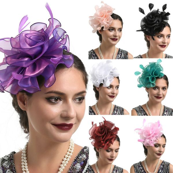flower ribbons feathers fascinator hat hair clips for girls women hair accessories party decor
flower ribbons feathers fascinator hat hair clips for girls women hair accessories party decor