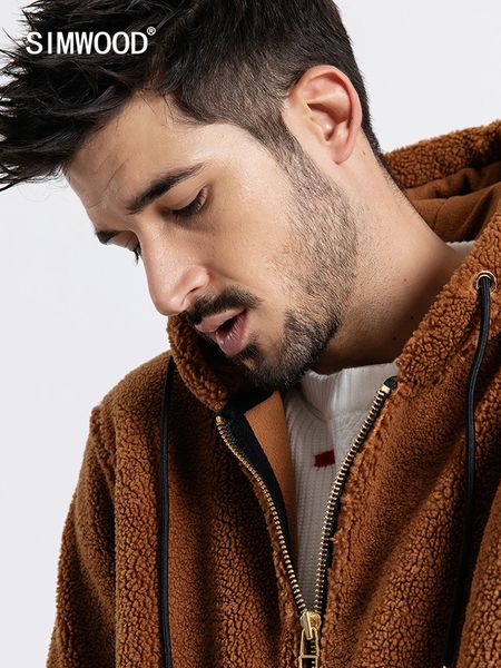 simwood winter spring new berber fleece jacket men casual hooded warm coats sherpa plus size outerwear 180623, Black;brown
simwood winter spring new berber fleece jacket men casual hooded warm coats sherpa plus size outerwear 180623, Black;brown