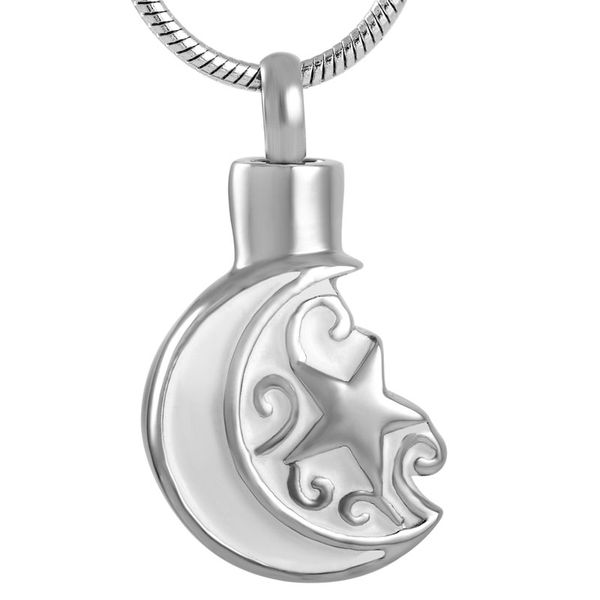 z191 silver moon and star stainless steel cremation urn necklaces you can put ashes in women men keepsake memorial jewelry
z191 silver moon and star stainless steel cremation urn necklaces you can put ashes in women men keepsake memorial jewelry