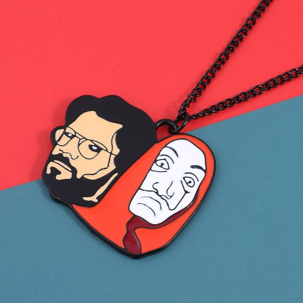 sg la casa de papel collar the house of paper necklace money heist salvador dali funny pin keyring men women accessories jewelry, Silver
sg la casa de papel collar the house of paper necklace money heist salvador dali funny pin keyring men women accessories jewelry, Silver