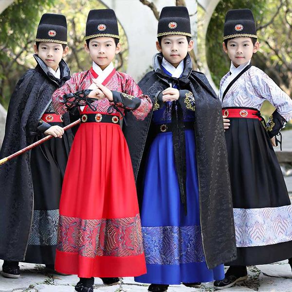 stage wear kids chinese hanfu ancient costume boys traditional dynasty wushu performance clothing folk dance festival outfits dn4923, Black;red
stage wear kids chinese hanfu ancient costume boys traditional dynasty wushu performance clothing folk dance festival outfits dn4923, Black;red