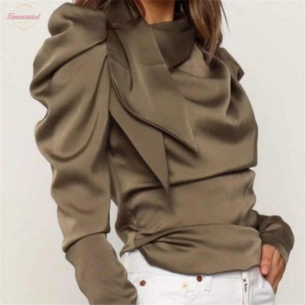 fashion women long satin bow neck long puff sleeve black elegant outwear shirt office lady classic blusas chemise outfits, White
fashion women long satin bow neck long puff sleeve black elegant outwear shirt office lady classic blusas chemise outfits, White