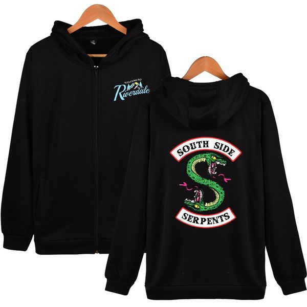tvsouth side serpent zipper hoodies men/women harajuku hip hop drama town zipper tracksuit, Black
tvsouth side serpent zipper hoodies men/women harajuku hip hop drama town zipper tracksuit, Black