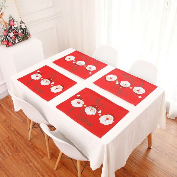 christmas table mats polyester and cotton embroidered table pad napkin dish bowl placemats for xmas party decorations
christmas table mats polyester and cotton embroidered table pad napkin dish bowl placemats for xmas party decorations