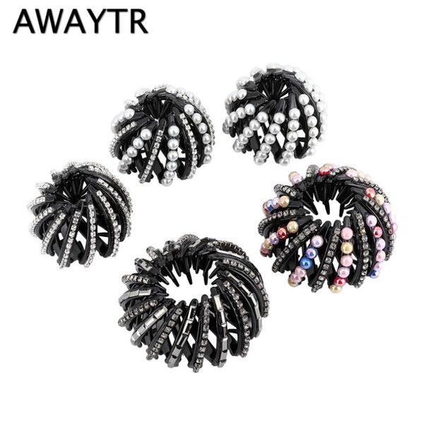awaytr fashion hair pearl rhinestone hair accessories clip nest shape ties ponytail holder crystal headwear
awaytr fashion hair pearl rhinestone hair accessories clip nest shape ties ponytail holder crystal headwear