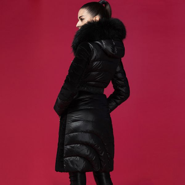 women's down & parkas jacket long duck coat winter jackets for women hooded large fur collar warm mujer 2021 kj1988, Black
women's down & parkas jacket long duck coat winter jackets for women hooded large fur collar warm mujer 2021 kj1988, Black