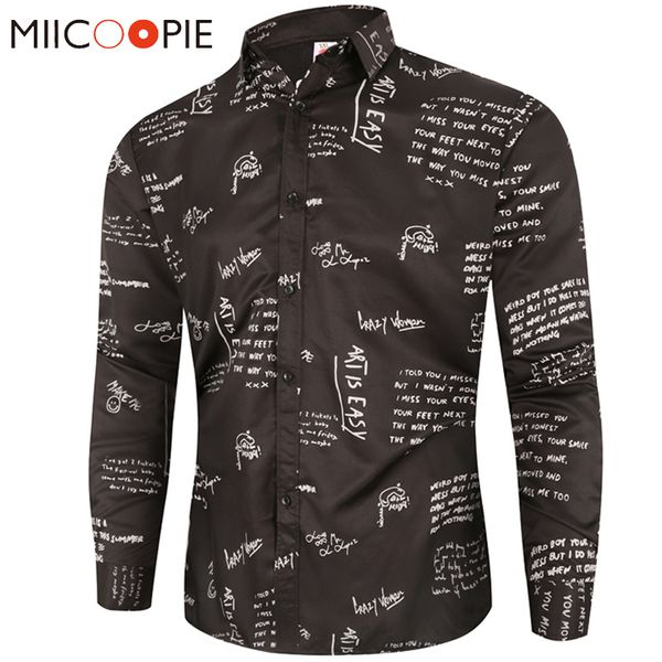dress shirt men long sleeve autumn new casual graffiti letter print slim fit social business shirt for men brand clothing -3xl, White;black
dress shirt men long sleeve autumn new casual graffiti letter print slim fit social business shirt for men brand clothing -3xl, White;black