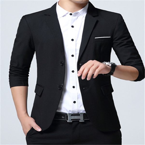 new men's leisure blazer small blazer decoration manhood chinese men's collar slimming coat, White;black
new men's leisure blazer small blazer decoration manhood chinese men's collar slimming coat, White;black
