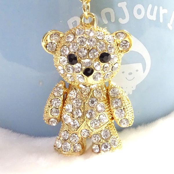 fashion bear key chain bag key ring alloy gold plating shiny rhinestone jewelry car accessories holiday gift commemoration, Silver
fashion bear key chain bag key ring alloy gold plating shiny rhinestone jewelry car accessories holiday gift commemoration, Silver
