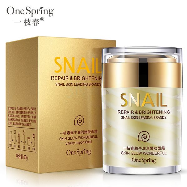 One Spring High Quality Snail Facial Cream Deep Hydrating Face Cream Moisturizer Nourishing Repair Acne Treatment Anti Wrinkle
One Spring High Quality Snail Facial Cream Deep Hydrating Face Cream Moisturizer Nourishing Repair Acne Treatment Anti Wrinkle