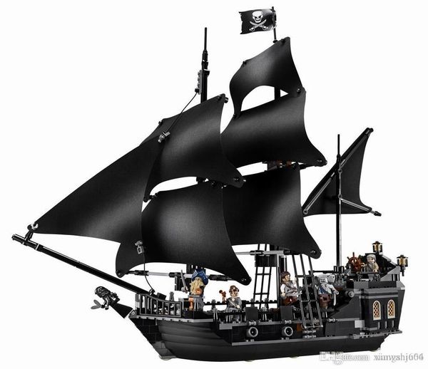 

The Black Pearl Судовые Совместимые корабли Legoinglys Пираты 4184 4195 Caribbean модель строительных блоков Мальчики Рождественский подарок Детские игрушки