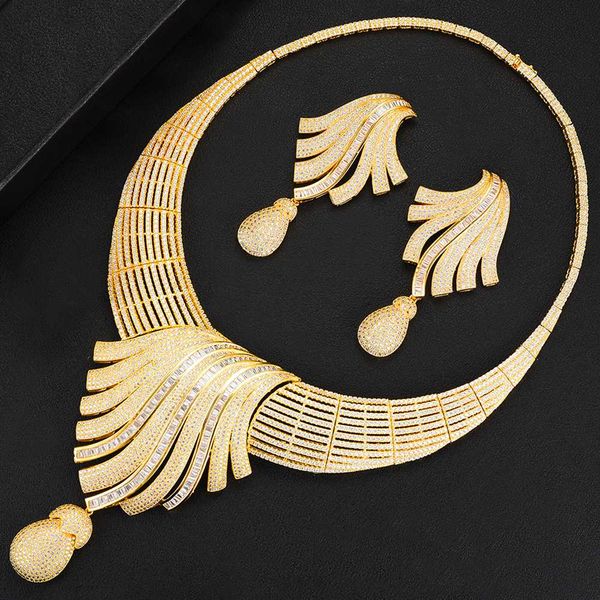 godki feather lariat flower women wedding cubic zirconia choker necklace earring dubai jewelry set jewellery addict, Silver
godki feather lariat flower women wedding cubic zirconia choker necklace earring dubai jewelry set jewellery addict, Silver