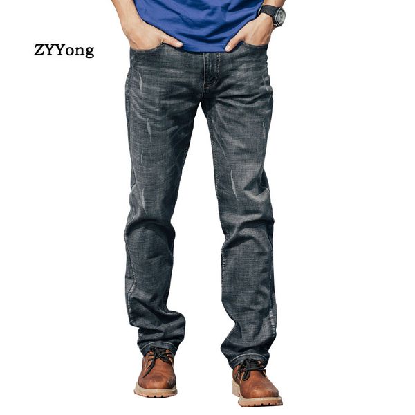 men's jeans spring and autumn men straight breathable large size baggy gray leisure elastic denim pants male hiphop skateboarder, Blue
men's jeans spring and autumn men straight breathable large size baggy gray leisure elastic denim pants male hiphop skateboarder, Blue