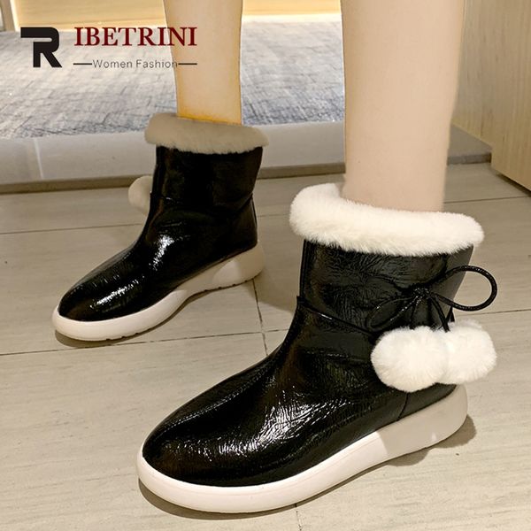 ribetrini new fashion decoration lady flat with snow shoes woman winter warm fur ankle boots casual soft boots women, Black
ribetrini new fashion decoration lady flat with snow shoes woman winter warm fur ankle boots casual soft boots women, Black