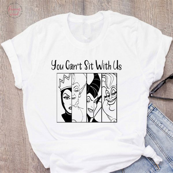 women tshirt summer 2019 funny villain shirt maleficent evil queen graphic tee shirt women cool, White
women tshirt summer 2019 funny villain shirt maleficent evil queen graphic tee shirt women cool, White
