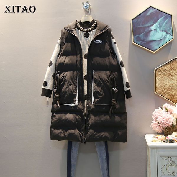 xitao plus size patchwork bandage vest women clothes 2019 fashion loose tide zipper turn down collar sleeveless coat dmy1604, Black;white
xitao plus size patchwork bandage vest women clothes 2019 fashion loose tide zipper turn down collar sleeveless coat dmy1604, Black;white