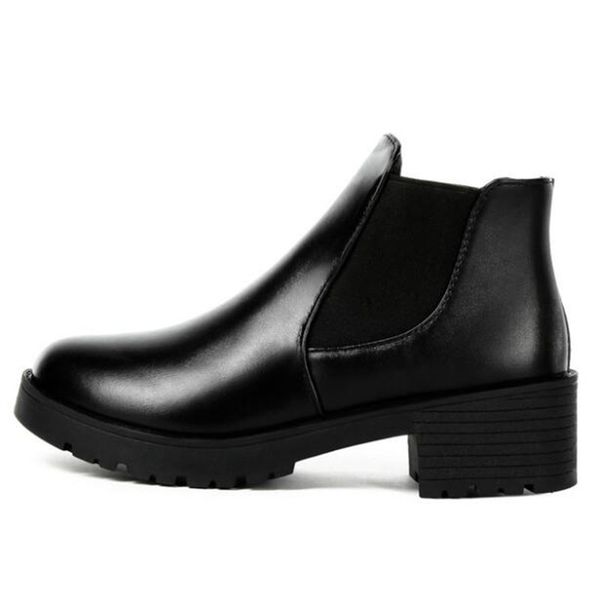 boots autumn and winter fashion simple thick heel women's round head wild leather ankle for women, Black
boots autumn and winter fashion simple thick heel women's round head wild leather ankle for women, Black