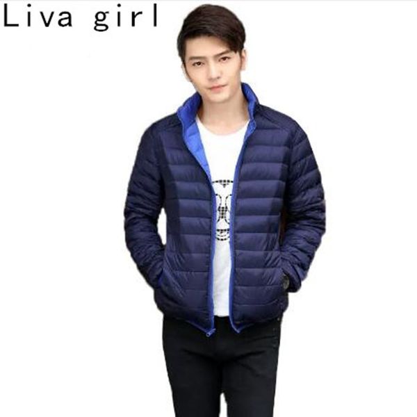liva girl new ultra light duck down jacket men feather man winter double reversible parka coats plus size 3xl thin warm overcoat, Black
liva girl new ultra light duck down jacket men feather man winter double reversible parka coats plus size 3xl thin warm overcoat, Black