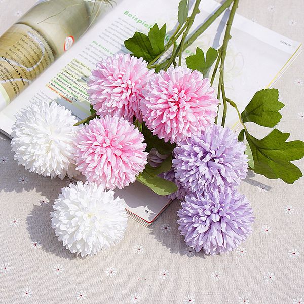 3heads ping pong chrysanthemum artificial flowers for wedding decoration fake flower fleur artificielle flores artificiales
3heads ping pong chrysanthemum artificial flowers for wedding decoration fake flower fleur artificielle flores artificiales