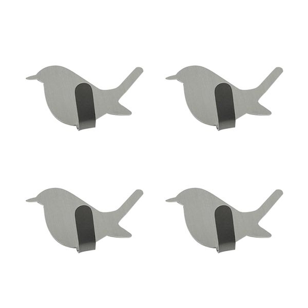 4pcs dark grey wall hook sticky adhesive birds no nail coat reusable towel stainless steel hooks for home
4pcs dark grey wall hook sticky adhesive birds no nail coat reusable towel stainless steel hooks for home