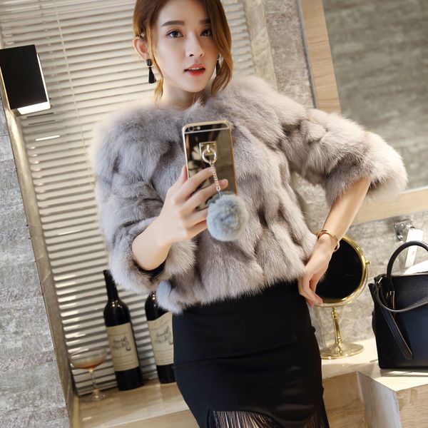 real natural genuine fur coat women fashion fur jacket ladies over coat outwear, Black
real natural genuine fur coat women fashion fur jacket ladies over coat outwear, Black