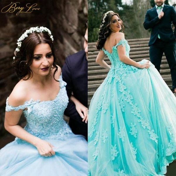 green prom dress 2020 puffy skirt off shoulder evening gown lace appliques wedding party dress quinceanera dresses vestidos, White;black
green prom dress 2020 puffy skirt off shoulder evening gown lace appliques wedding party dress quinceanera dresses vestidos, White;black