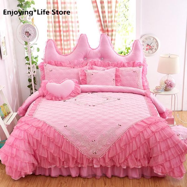 100% cotton bedding set duvet cover pillowcase bed skirt quilted padded warm princess bed cover bedding winter home 3-4pcs gift
100% cotton bedding set duvet cover pillowcase bed skirt quilted padded warm princess bed cover bedding winter home 3-4pcs gift