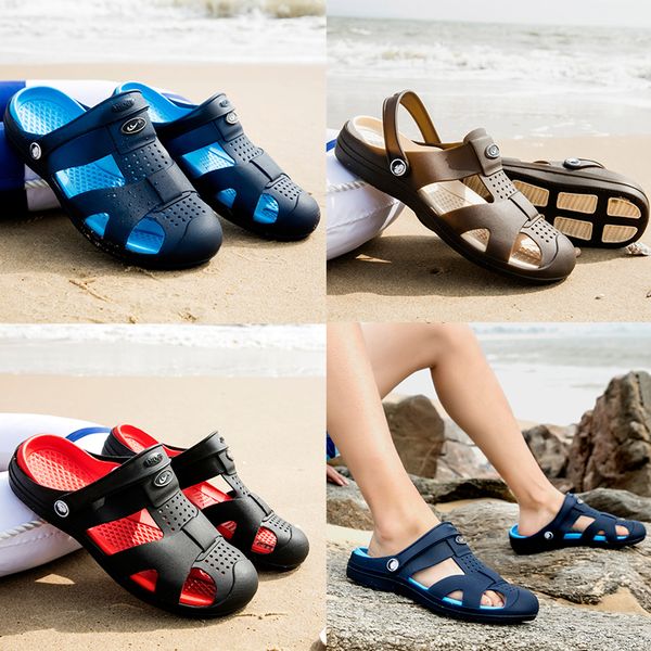 new designer slippers brand crocss men's flat sandals jelly casual shoes wading shoes male double buckle summer beach outdoor flip-flop, Black
new designer slippers brand crocss men's flat sandals jelly casual shoes wading shoes male double buckle summer beach outdoor flip-flop, Black