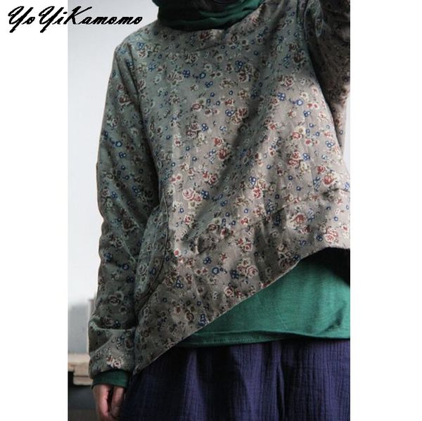 yoyikamomo floral women parkas autumn winter cotton linen vintage cotton-padded clothes women thick coat, Black
yoyikamomo floral women parkas autumn winter cotton linen vintage cotton-padded clothes women thick coat, Black