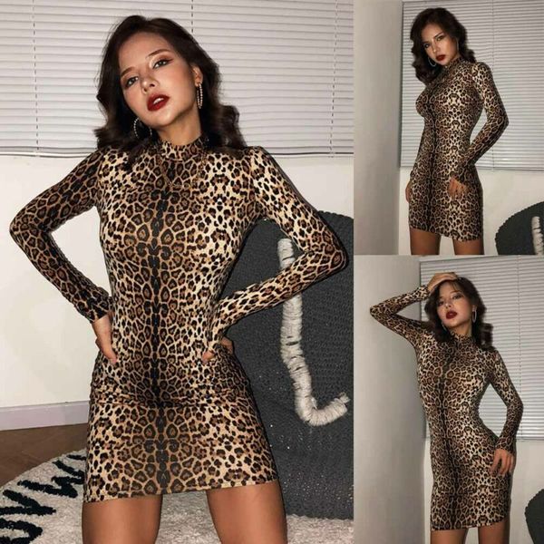 leopard print long sleeve stretch bodycon women midi slim dress plus size, Black;gray
leopard print long sleeve stretch bodycon women midi slim dress plus size, Black;gray