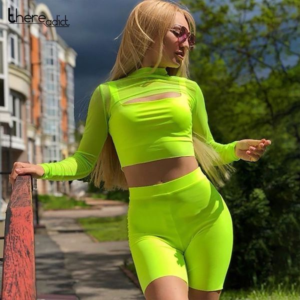 thereadict hollow out mesh two piece set t shirt+shorts two piece outfits female summer transparent 2 set, White
thereadict hollow out mesh two piece set t shirt+shorts two piece outfits female summer transparent 2 set, White
