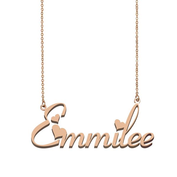 emmilee name necklace pendant for women girls birthday gift custom nameplate kids friends jewelry 18k gold plated stainless steel, Silver
emmilee name necklace pendant for women girls birthday gift custom nameplate kids friends jewelry 18k gold plated stainless steel, Silver
