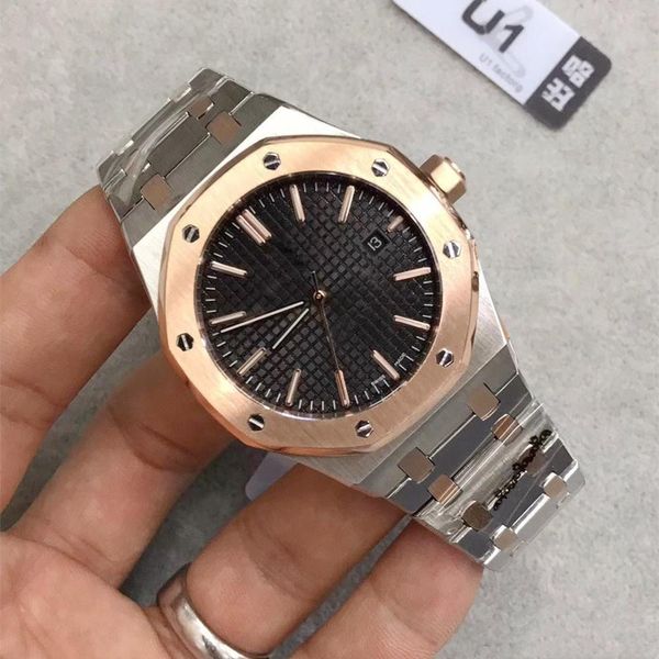 u1 фабричных мужские часы royal oak 15400 серии 42mm черный циферблат автоматические механические мужские качества часы наручные из нержавею, Slivery;brown
u1 фабричных мужские часы royal oak 15400 серии 42mm черный циферблат автоматические механические мужские качества часы наручные из нержавею, Slivery;brown