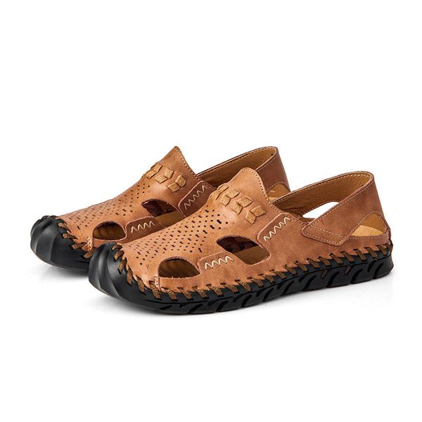 new men's sandals casual shoes summer rome leather breathable walking shoes male beach slippers outdoor footwear plus size 38-48, Black
new men's sandals casual shoes summer rome leather breathable walking shoes male beach slippers outdoor footwear plus size 38-48, Black